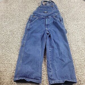 Key Denim Overalls Boys 4 Blue Workwear Carpenter Pockets Utility